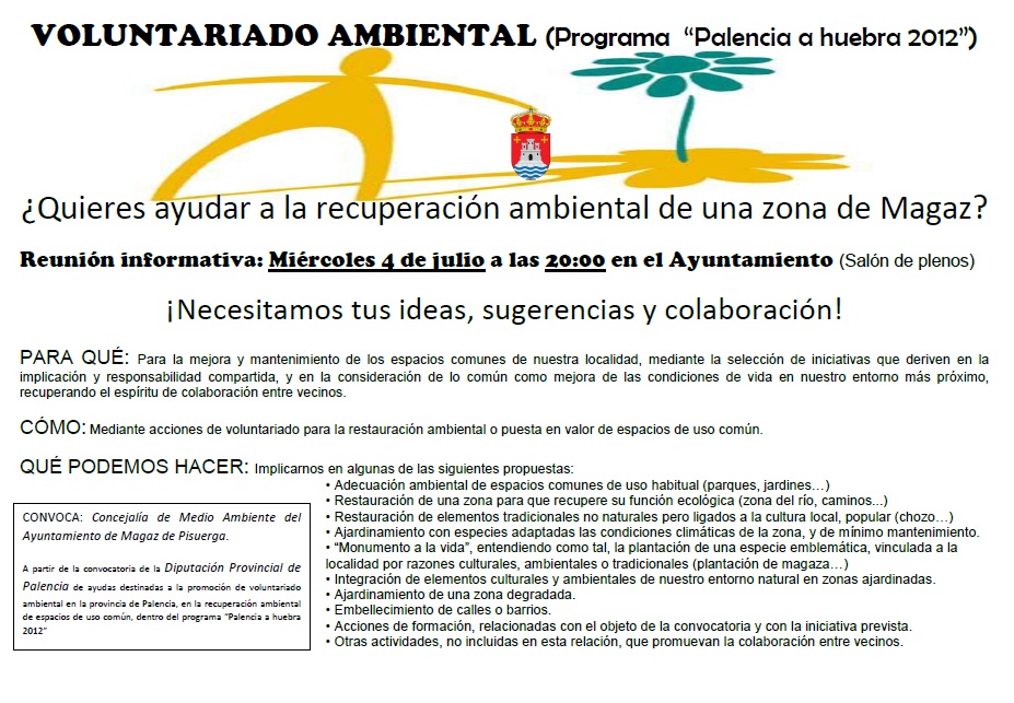 Voluntariado Ambiental (Programa “Palencia a huebra 2012”)