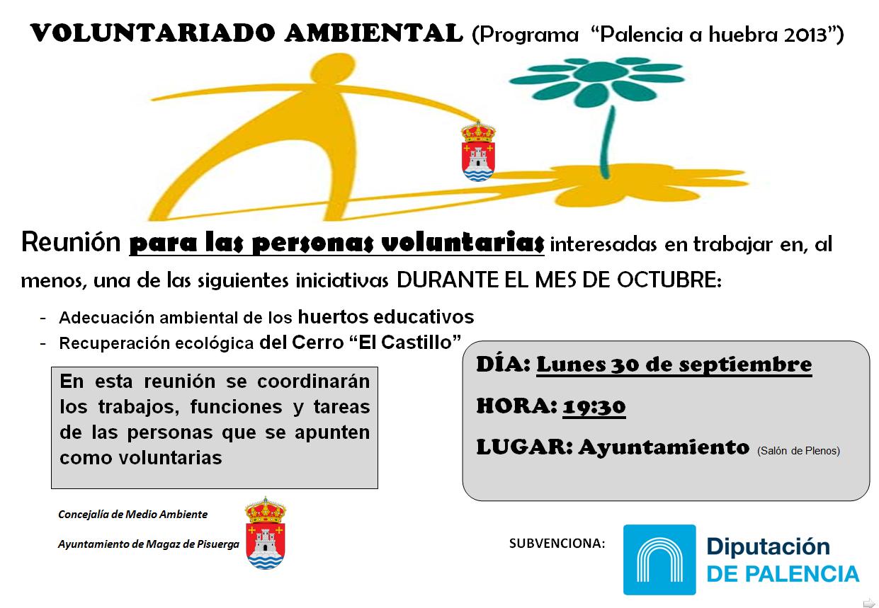 Reunión voluntariado ambiental «Palencia a huebra 2013»