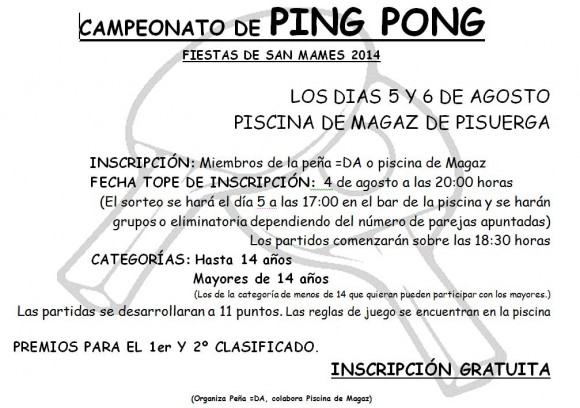 Campeonato ping pong
