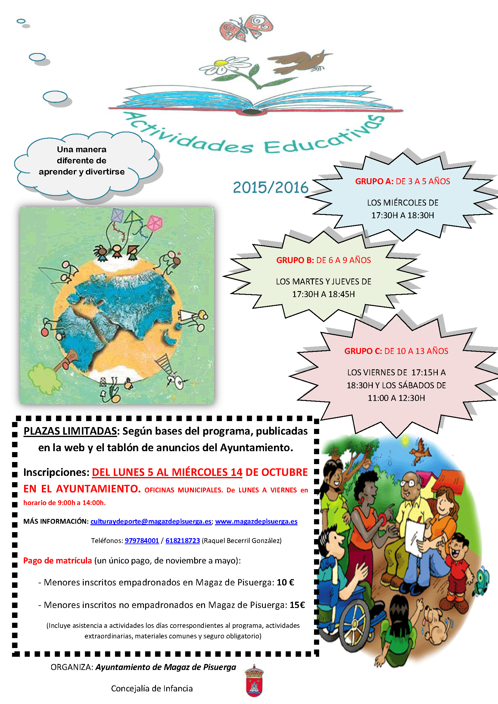Programa de «Actividades educativas» destinadas a infancia-juventud