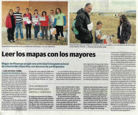 Norte de Castilla Leer los mapas con los mayores