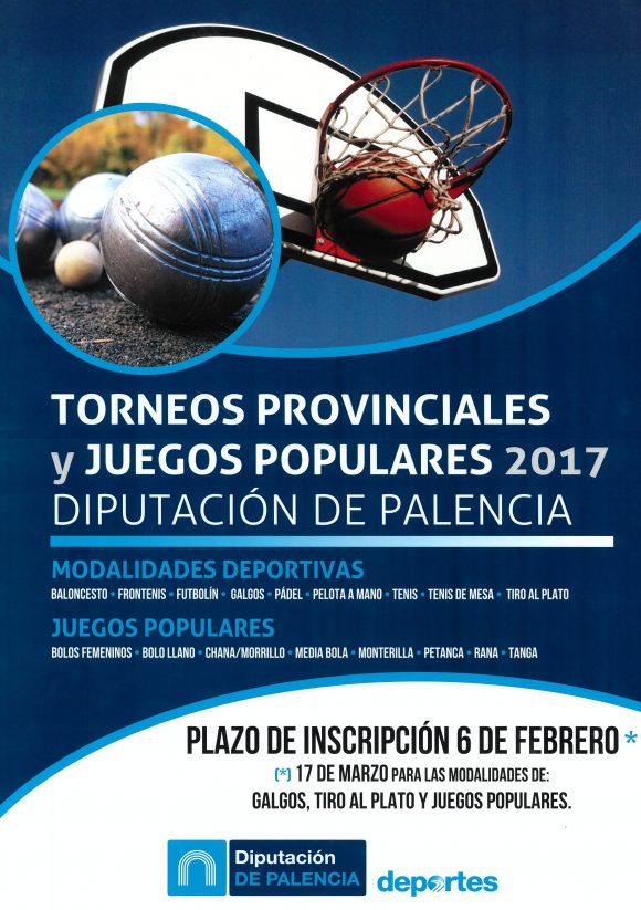 Torneos provinciales y juegos populares 2017