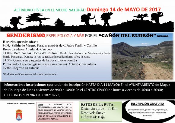 Cartel Cañón del Rudrón