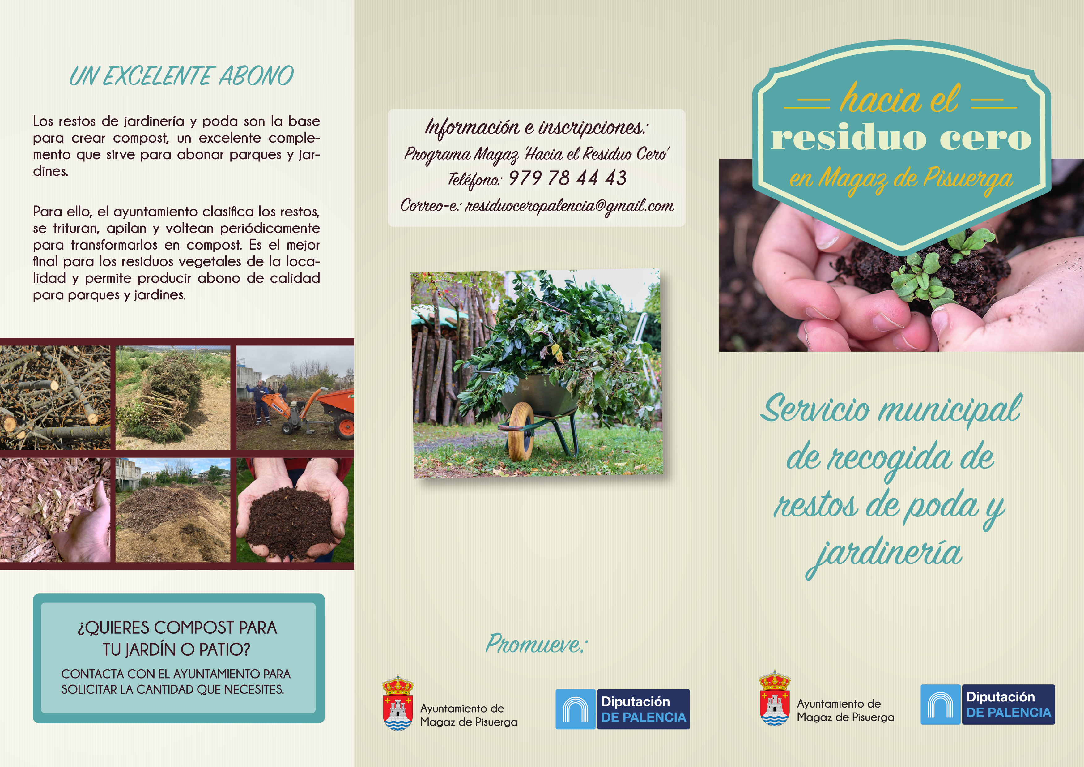 Recogida de restos de poda y jardinería